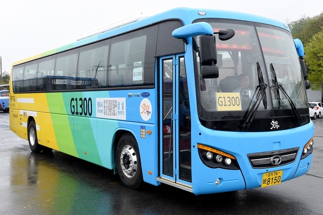 양주시와 잠실역을 운행하는 G1300버스