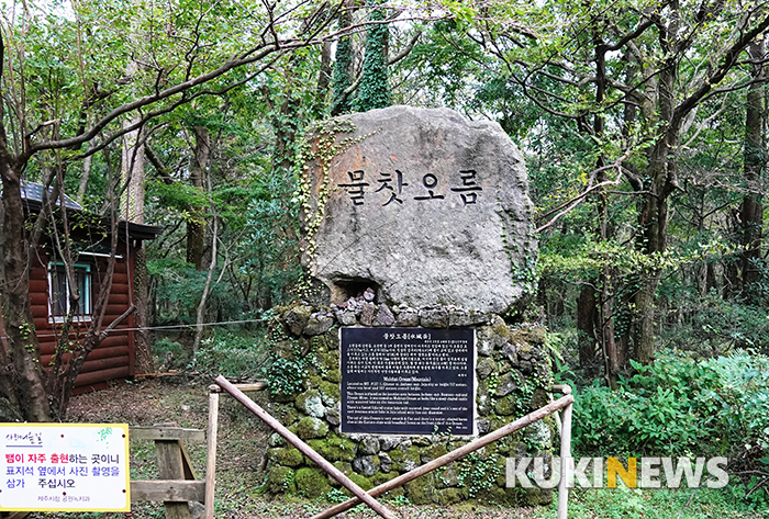 물찻오름은 둘레 약 1 킬로미터의 분화구에 물을 간직하고 있는 오름이다. 탐방로 자연휴식년제 시행중이어서 2019년 12월 31일 이후에 상시 개방될 것으로 알려져 있지만 연장될 가능성도 배제할 수 없다.