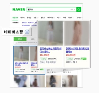 네이버 쇼핑에서 '원피스'라는 검색어를 입력하면 뜨는 쇼핑검색광고. /사진=네이버 광고 캡처