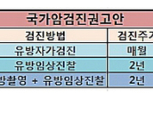 12년만에 나온 ‘유방암 검진권고안(초안)’ 내용은?