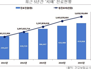 80세 이상 노년층 10명 중 2명 ‘치매’로 진료 받아