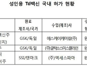 국내 기술로 개발된 ‘성인용 Td 백신’ 첫 허가