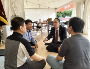 투쟁현장 복귀한 최대집 의협 회장