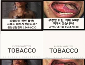 담배 경고그림·문구, 담뱃갑 75%까지 확대