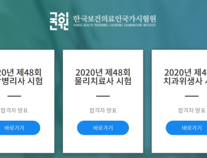 국시원, 임상병리사·물리치료사·치과위생사 국가시험 합격자 발표