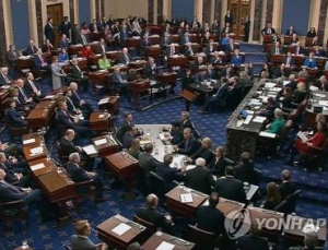 트럼프 탄핵심판, 25분의 상원 표결로 종료