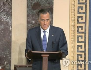 롬니, 트럼프 탄핵안에 공화당 의원 중 유일하게 찬성