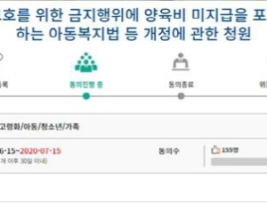 “양육비 미지급 행위도 형사처벌 받아야”… 청와대 국민청원 진행