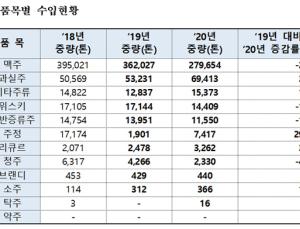 불매운동·코로나19로 지난해 맥주 수입 22.8% ↓, 와인 30.4% ↑