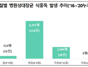 여름철 '병원성대장균 식중독' 위험 증가…채소·도시락 원인 多 