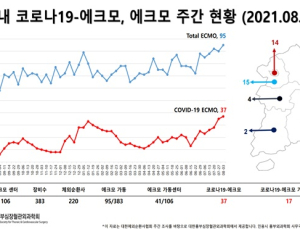코로나 '에크모 치료' 위중환자 최다…일부 지역선 '장비 부족'