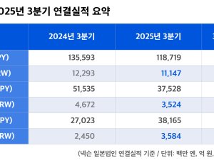 넥슨, 3분기 매출 1조1147억원·영업익 3524억원…‘마비노기 모바일’ 흥행 성과