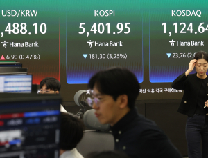 ‘유가 급등’ 휘청이는 韓 증시…코스피 3% 하락한 5412.39 개장