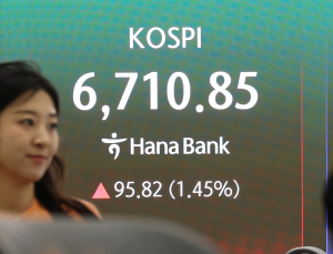 코스피, 장중 사상 첫 ‘6700선’ 돌파…현대차 8% 급등