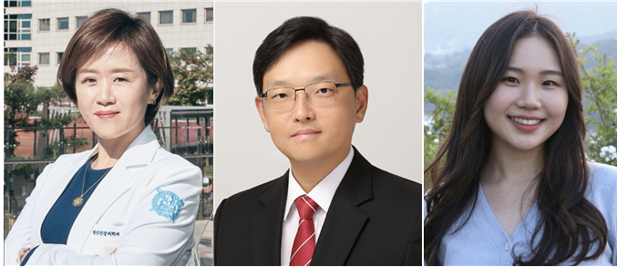 (왼쪽부터) 유희정 분당서울대학교병원 정신건강의학과 교수, 안준용 고려대학교 바이오시스템의과학부 교수, 이혜지 연구원. 분당서울대학교병원 제공