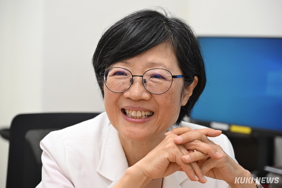 박현진 국립암센터 소아청소년암센터 교수가 5월28일 경기 고양시 국립암센터 소아병동에서 쿠키뉴스와 인터뷰하고 있다. 임은재 기자