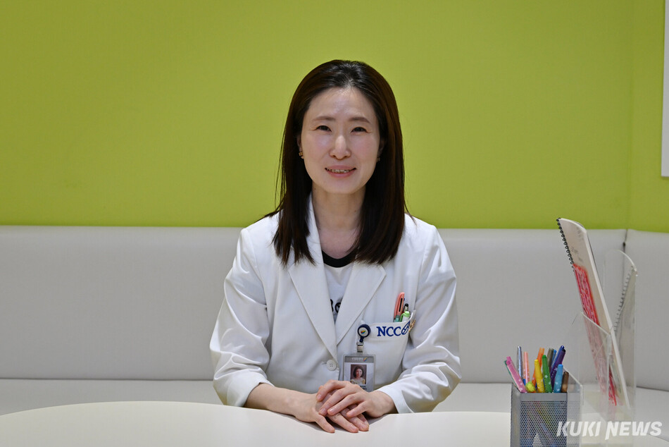 박미림 국립암센터 소아청소년암센터장이 6월11일 경기 고양시 국립암센터에서 쿠키뉴스와 인터뷰하고 있다. 박효상 기자