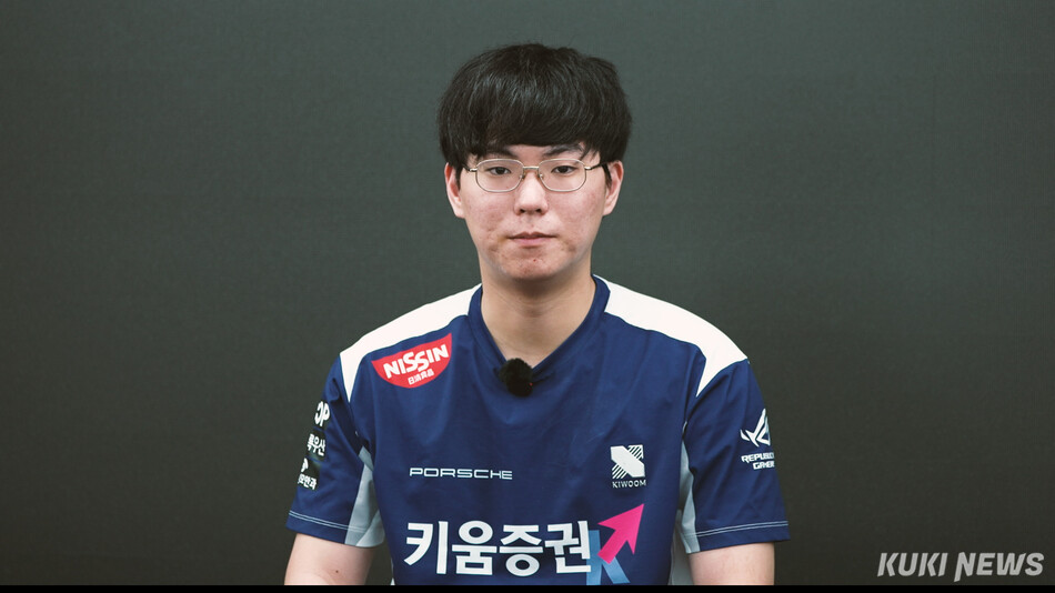 ‘유칼’ 손우현이 지난달 25일 서울 마포구 키움 DRX 사옥에서 쿠키뉴스와 인터뷰하고 있다. 쿠키뉴스 쿡깸